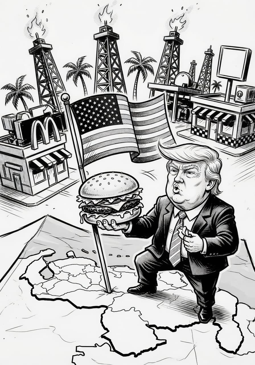 Trump poważnie rozważa aneksję Wenezueli jako 51. stan USA – z prawem do darmowych hamburgerów dla mieszkańców